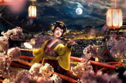 大唐不夜城穿汉服小姐姐,穿汉服小姐姐在大唐不夜城的古韵风情